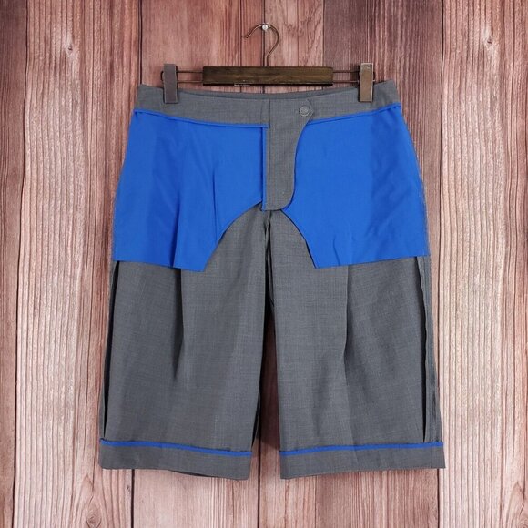 Kit And Ace Womens Size 8 Gray Bermuda Career Shorts Wool Silk Blend - Picture 3 of 15